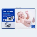 Baby Bedside Cradle with Canopy, Storage Basket & Wheels