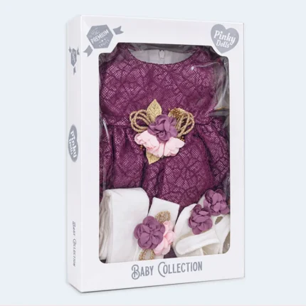 Pinky Dolls Baby Girls Floral Party Dress Gift Set