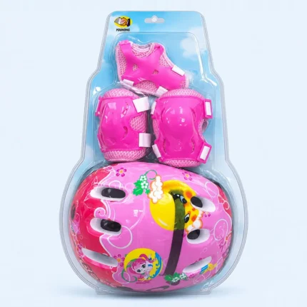 Kids Helmet and Protective Knee & Elbow Pad Safety Set
