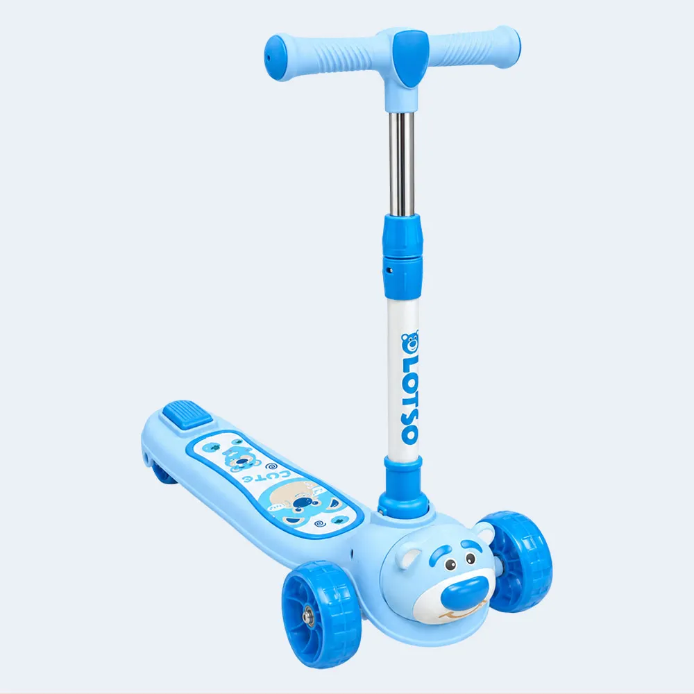 baby-scooter-1 Kids 3-Wheel Kick Scooter with Adjustable Handlebar