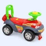 Kids Crazy Rider Foot-to-Floor Ride-On Car with Steering Wheel