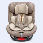 360° Rotating Baby Car Seat with Safety Harness & Padded Support