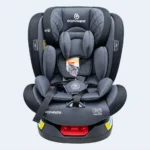 360° Rotating Baby Car Seat with Safety Harness & Padded Support