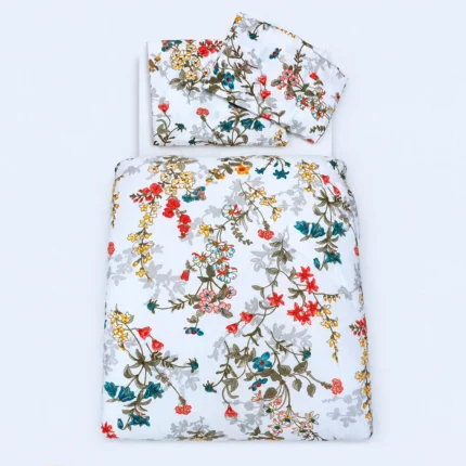 Single Comforter 3-Piece Bedding Set with Floral Print