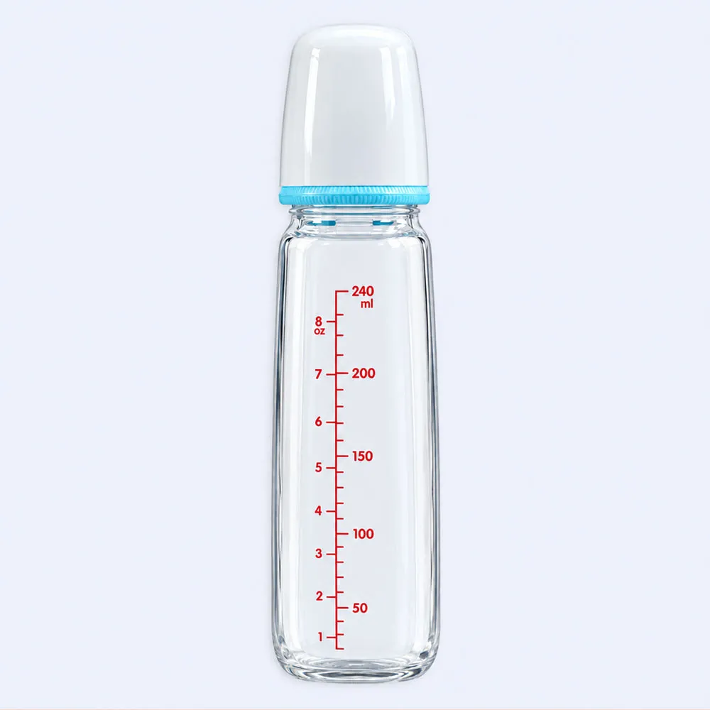 pigeon-glass-bottle Pigeon Glass Nursing Bottle 240 ml with Measurement Scale