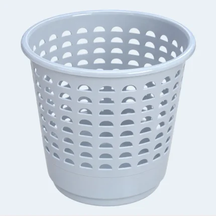 Round Plastic Multipurpose Storage Basket with Ventilated Design