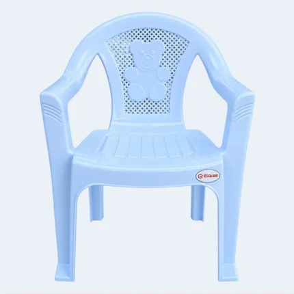 Kids Plastic Baby Chair with Armrests & Teddy Bear Backrest Design