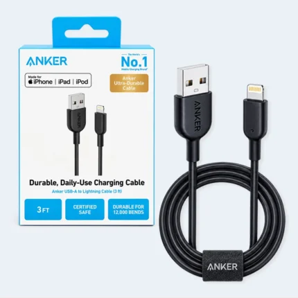 Anker USB-A to Lightning Charging Cable 3FT for iPhone, iPad & iPod