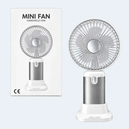 Portable Mini Handheld Fan with Desktop Stand
