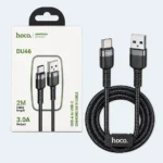 Hoco DU46 USB-A to USB-C Braided Charging & Data Cable 2M 3A
