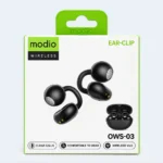 Modio OWS-03 Wireless Ear-Clip Open-Ear Earbuds with Charging Case