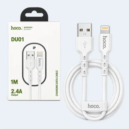 Hoco DU01 USB-A to Lightning Charging & Data Cable 1M 2.4A