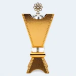 Premium Golden Incense Burner with Decorative Design 9 x 24 cm