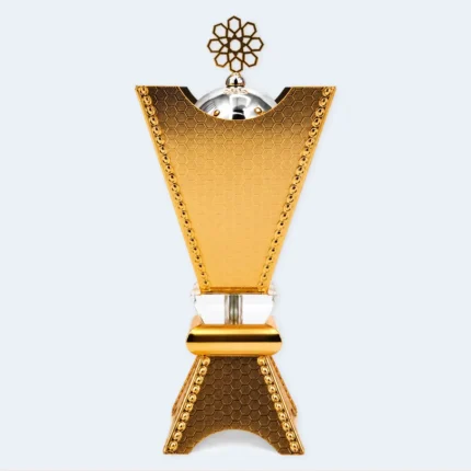Premium Golden Incense Burner with Decorative Design 9 x 24 cm