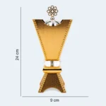 Premium Golden Incense Burner with Decorative Design 9 x 24 cm