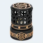 Luxury Black & Rose Gold Bukhoor Incense Burner 9 x 12 cm