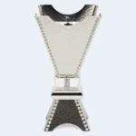 Luxury Silver & Black Bukhoor Incense Burner 8 x 24 cm