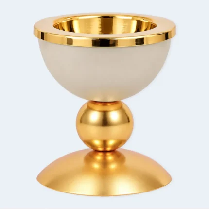 Luxury Gold & Beige Bukhoor Incense Burner Bowl 8 x 10 cm