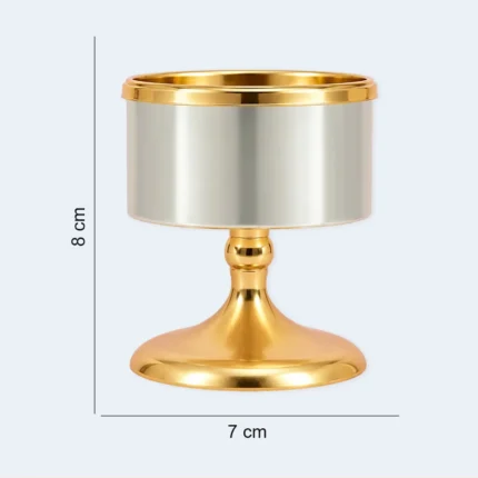Luxury Gold & Silver Bukhoor Incense Burner Stand 7 x 8 cm