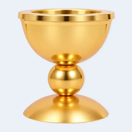 Luxury Golden Bukhoor Incense Burner Bowl with Stand 9 x 10 cm