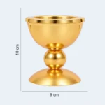 Luxury Golden Bukhoor Incense Burner Bowl with Stand 9 x 10 cm