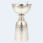 Luxury Silver Hammered Bukhoor Incense Burner Stand 8 x 17 cm