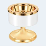 Luxury White & Gold Bukhoor Incense Burner Stand 7 x 8 cm