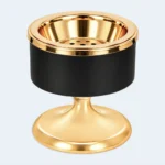 uxury Black & Gold Bukhoor Incense Burner Stand 7 x 8 cm