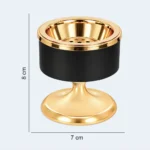 uxury Black & Gold Bukhoor Incense Burner Stand 7 x 8 cm