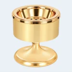 Luxury Golden Bukhoor Incense Burner with Pedestal Stand 7 x 8 cm