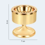 Luxury Golden Bukhoor Incense Burner with Pedestal Stand 7 x 8 cm