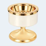 Luxury Cream & Gold Bukhoor Incense Burner Stand 7 x 8 cm