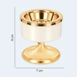 Luxury Cream & Gold Bukhoor Incense Burner Stand 7 x 8 cm