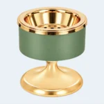 Luxury Green & Gold Bukhoor Incense Burner Stand 7 x 8 cm