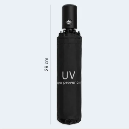 Compact Automatic Folding UV Protection Travel Umbrella – 29 cm