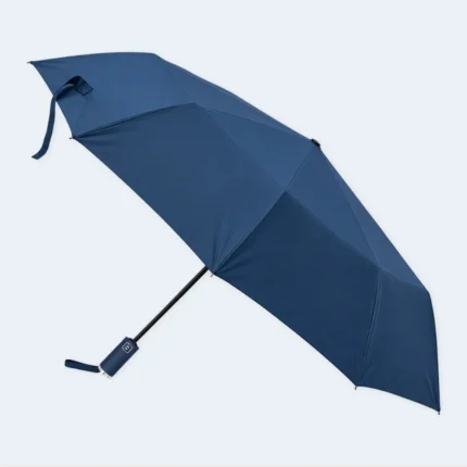 Compact 3-Fold Automatic Travel Umbrella with Strap – 33 cm