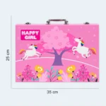 Kids Colouring & Drawing Art Set in Unicorn Carry Case 35 x 25 cm