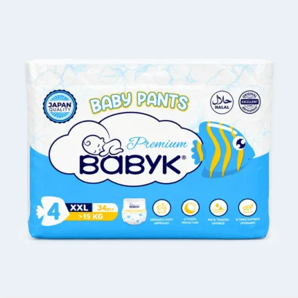 BabyK Premium Baby Pants Size 4 XXL Over 15 kg – 34 Pieces