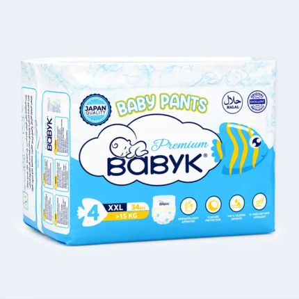 BabyK Premium Baby Pants Size 4 XXL Over 15 kg – 34 Pieces