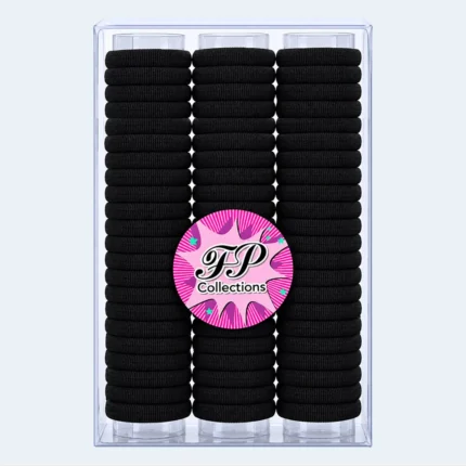 Black Soft Elastic Hair Bands for Girls & Women – Multipack