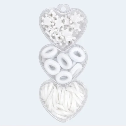 Baby Hair Accessories Set with Hair Ties & Mini Claw Clips