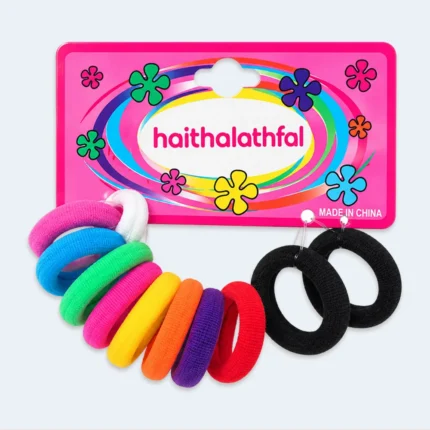 Colorful Elastic Hair Ties Set for Girls & Women – Assorted Colors