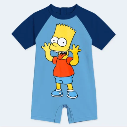 Boys Cartoon Short Sleeve Swimwear – Age 12-13 Years