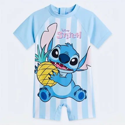 Girls Cartoon Short Sleeve Swimwear – Age 3-4 Years