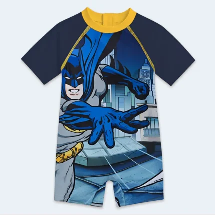 Boys Superhero Short Sleeve Swimwear – Age 2-3 Years