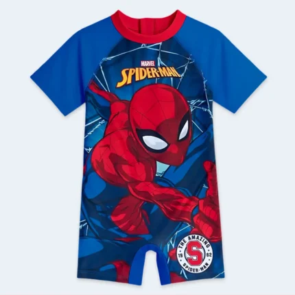 Boys Spider-Man Short Sleeve Swimwear – Age 3-4 Years
