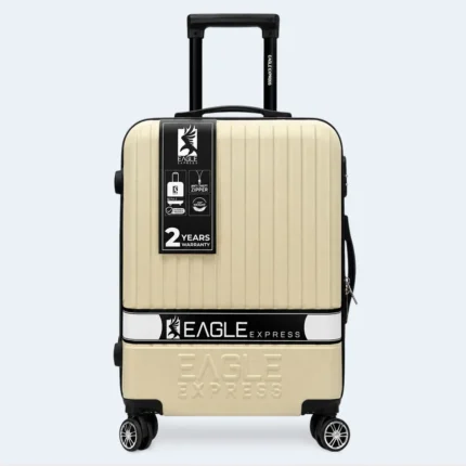 Eagle Express Fusion 28-Inch Hard Shell Trolley Suitcase with Spinner Wheels – Champagne Gold