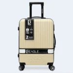 Eagle Express Fusion 20-Inch Hard Shell Trolley Suitcase with Spinner Wheels – Champagne Gold