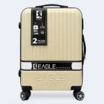 Eagle Express Fusion 20-Inch Hard Shell Trolley Suitcase with Spinner Wheels – Champagne Gold
