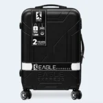 Eagle Express Expedition 24-Inch Hard Shell Trolley Suitcase with Spinner Wheels – Black